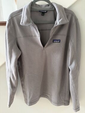 Patagonia Gray Half-Zip Fleece Pullover